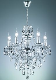 Trio LÜSTER csillár, E14, 5x40W, króm, akril kristály R1107-06
