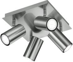 Trio MARLEY spot lámpa, 24x24 cm, GU10, 4x35W, matt nikkel 802430407