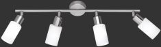 Trio MARS spot lámpa, 60x21 cm, E14, 4x40W, matt nikkel-fehér R80014007