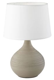 Trio MARTIN asztali lámpa, capuccino-fehér, kerámia/textil, E14, 1x40W R50371025
