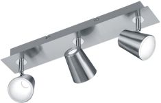 Trio NARCOS spot lámpa, LED, 45x7.5 cm, SMD, 3x6W, matt nikkel-fehér 873110307