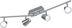 Trio NARCOS spot lámpa, LED, 81.5x8 cm, SMD, 4x6W, matt nikkel-fehér 873110407