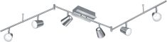 Trio NARCOS spot lámpa, LED, 177x10 cm, SMD, 6x6W, matt nikkel-fehér 873110607