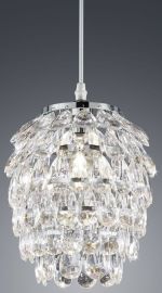 Trio PETTY függőlámpa, E14, d20 cm, 1x40W, króm, fém/akril R30451006