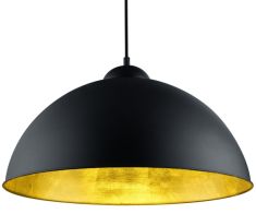 Trio ROMINO II függőlámpa, d50 cm, matt fekete, E27, 1x60W 308000132