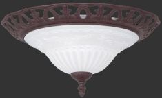 Trio RUSTICA mennyezeti lámpa, d38 cm, E27, 2x60W, barna-fehér 6102021-24