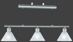Trio STAMINA függőlámpa, E14, 66x180 cm, 3x40W, matt nikkel-fehér 3751031-07