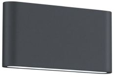 Trio THAMES II kültéri fali lámpa, LED, 17.5x9 cm, SMD, 2x4.5W, antracit szürke 227660242