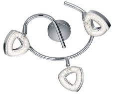 Trio TOURS fali LED lámpa, d25 cm, SMD, 3x4.5W, króm, fém/akril R82139106