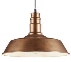 Trio WILL függőlámpa, E27, 1x60W, antik réz R30421062