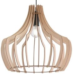Trio WOOD függőlámpa, fa, d44 cm, E27, 1x60W, R30253830