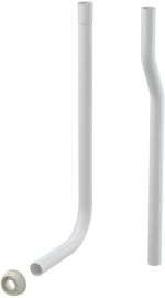 Valsir TROPEA-S öblítőcső murare tartályhoz, takarórózsával, fehér, d45, l=250 VS0803111