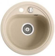 Marmorin VASK egymedencés gránit mosogató, kerek, bézs 260803001