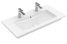 Villeroy & Boch VENTICELLO beépíthető, dupla mosdó 100x50 Alpin fehér 4104AK01