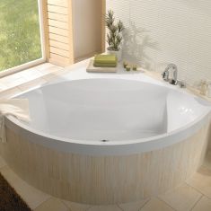 Villeroy & Boch SQUARO sarokkád 145x145, Quaryl, Alpin fehér UBQ145SQR3V-01