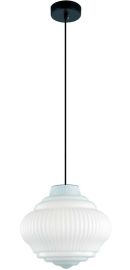 Viokef BOHO függőlámpa, d27.5cm, E27, 1x40W, fekete/fehér, 4187900