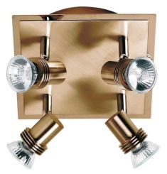 Viokef CHA-CHA spot lámpa, GU10, 4x50W, arany színű 462001