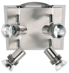 Viokef CHA-CHA spot lámpa, GU10, 4x50W, matt nikkel 462000