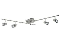 Viokef CHA-CHA spot lámpa, GU10, 4x50W, matt nikkel 462200