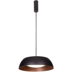 Viokef CHESTER függőlámpa, d40cm, LED, 24W, fekete/barna/fehér, 4173400