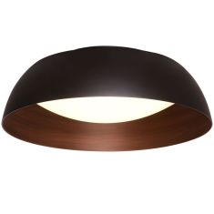 Viokef CHESTER mennyezeti lámpa, d40cm, LED, 24W, fekete/barna/fehér, 4173500