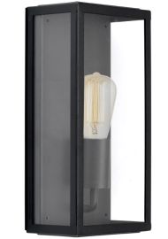 Viokef COUNTRY kültéri fali lámpa, E27, 1x60W, fekete/átlátszó, 4170700