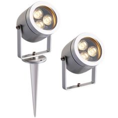 Viokef DIAS kerti lámpa, LED, 3W, ezüst, 4187700