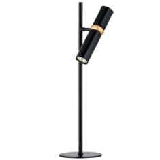 Viokef EDGAR asztali lámpa, GU10, 8W, fekete/arany, 4215500