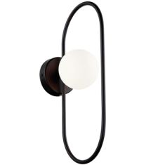 Viokef FANCY fali lámpa, G9, 1x25W, fekete/fehér, 4208900