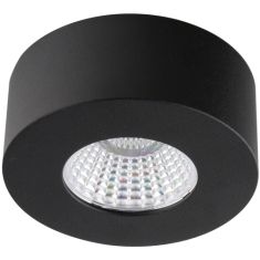Viokef FANI mennyezeti spot lámpa, kerek, d8cm, LED, 7W, fekete, 4183401