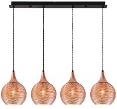 Viokef FIONA csillár, E27, 4x42W, réz színű 3089400