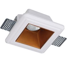 Viokef FLAME beépíthető spot lámpa, festhető kerámia, GU10, CFL/LED, 1x13W, fehér/vörösréz 4209900