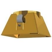 Viokef FLAME reflektor, 4209900-as cikkszámú beépíthető spot lámpához, arany, 4210300