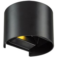 Viokef GREG kültéri fali lámpa, LED, 6W, fekete, 4188701