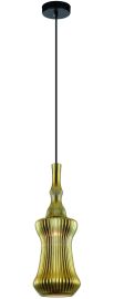 Viokef JAKARTA függőlámpa, d15cm, E27, 1x40W, fekete/arany, 4169600