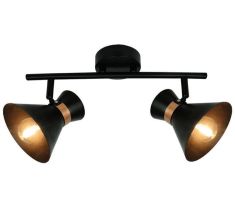 Viokef KELLY spot lámpa, E14, 2x42W, fekete 4148300