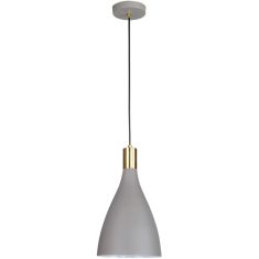 Viokef LAMAS függőlámpa, d19cm, E27, 1x60W, szürke/réz, 4197301