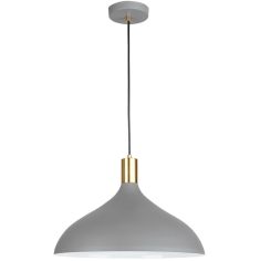 Viokef LAMAS függőlámpa, d27cm, E27, 1x60W, szürke/réz, 4197401