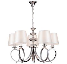 Viokef LANCIA csillár, kristály, E14, 5x40W, fehér 4112800