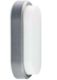 Viokef LEROS PLUS kültéri fali lámpa, LED, 7W, ezüst/fehér, 4171600