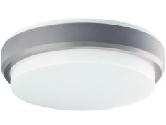 Viokef LEROS PLUS kültéri mennyezeti lámpa, d20.9cm, LED, 10W, ezüst/fehér, 4171700