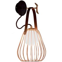 Viokef LEVIK fali lámpa, G9, 1x40W, fekete/barna/arany, 4195600