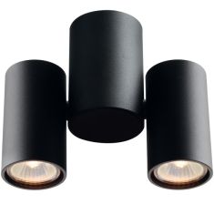 Viokef NOBBY mennyezeti spot lámpa, GU10, 2x50W, fekete, 4207901