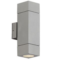 Viokef PAROS kültéri fali lámpa, GU10, 2x50W, szürke 4053700