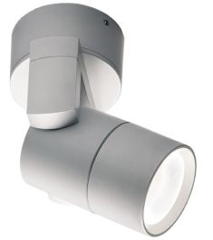 Viokef POROS kültéri fali lámpa, GU10, 1x35W, ezüst 4143701