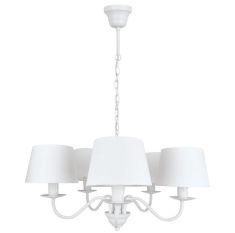 Viokef REANNA csillár, E14, 5x42W, fehér 4138800