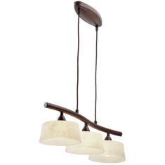 Viokef SIMONA függőlámpa, E14, 3x28W, bézs/barna 467400