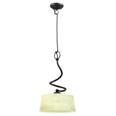 Viokef SIMONA függőlámpa, E27, 1x70W, bézs/barna 466900