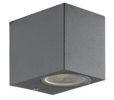 Viokef TILOS kültéri fali lámpa, GU10, 1x35W, sötét szürke 4099500