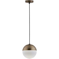 Viokef VIOLA függőlámpa, d15cm, E27, CFL/LED, 1x12W, bronz/fehér, 4190200
